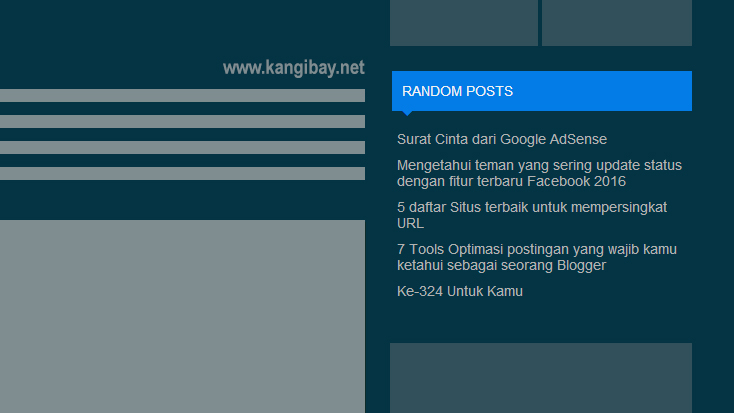 Membuat Random Posts Tanpa Thumbnail SEO Friendly